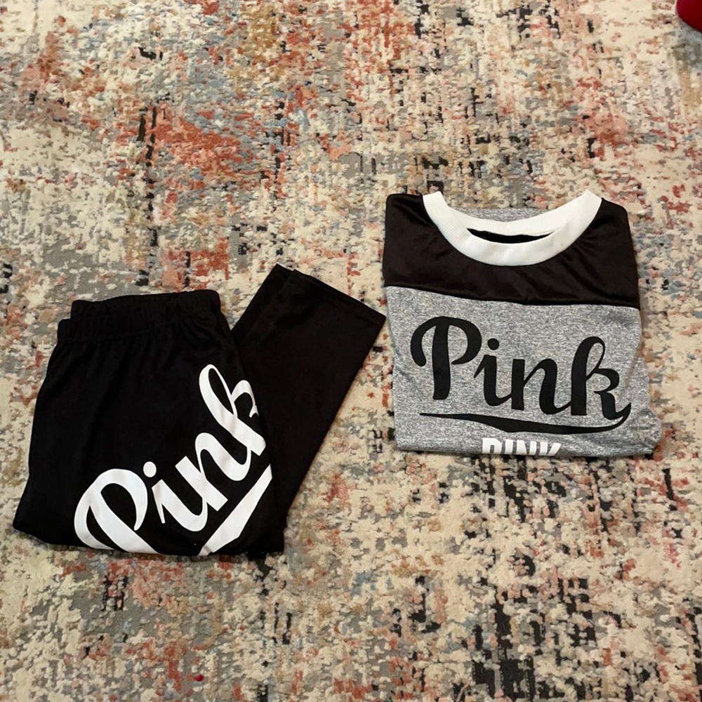 VS Pink Pajama Set